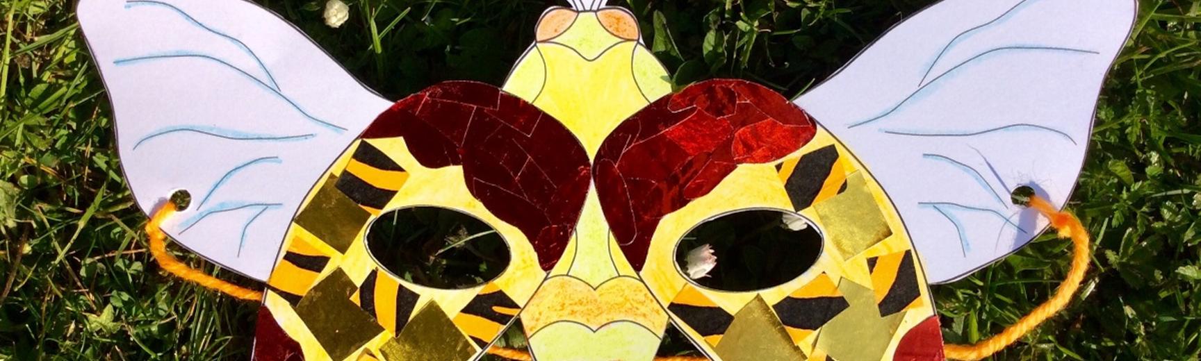 ready made jewel beetle mask