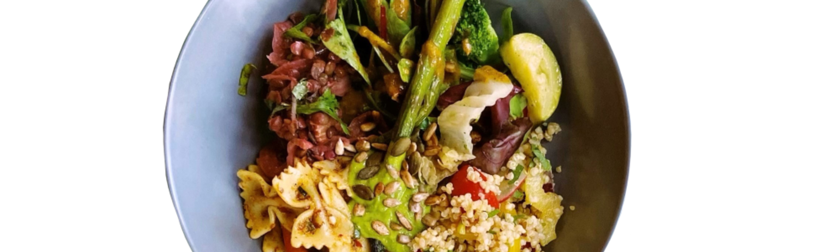 A salad bowl from the Eat the Future cafe