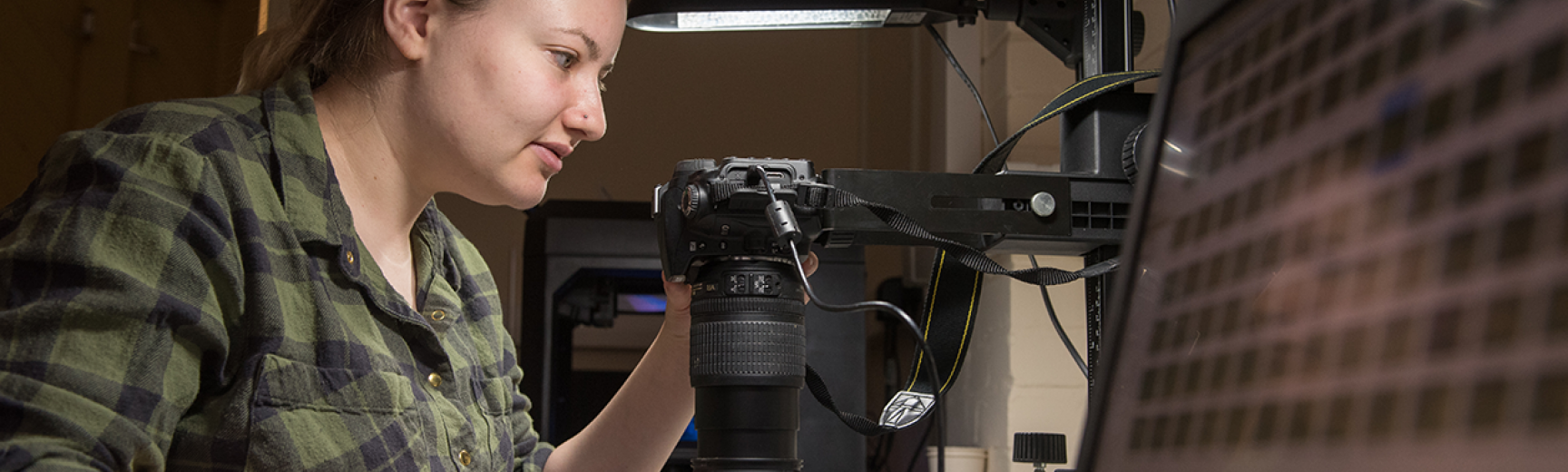 researcher working in the lab