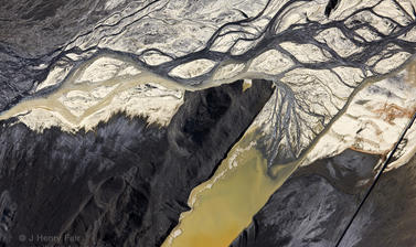 Coal ash and desulfurisation waste at power plant by J Henry Fair