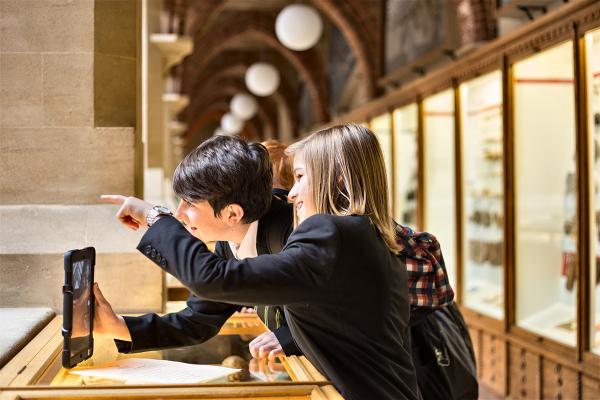 Secondary school students at the Museum