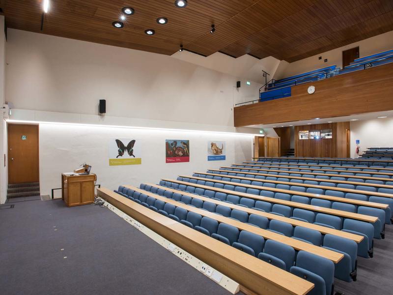Photo Credit: John Cairns lecture theatre at the Museum of Natural History in Oxford
