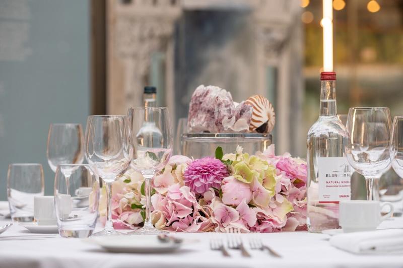 A photo by John Cairns of a decorated table in the Main Court