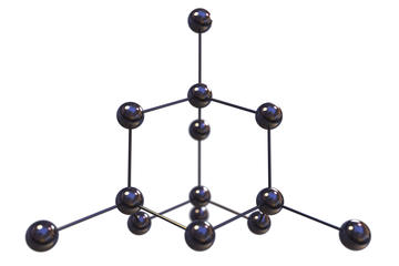 image showing a diamond's carbon structure